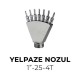 Yelpaze Nozul Paslanmaz Çelik 1”-25-4T