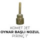 Komet Jet Oynar Başlı Nozul Pirinç 1”
