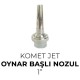 Komet Jet Oynar Başlı Nozul Palanmaz Çelik 1”