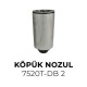 Köpük Nozul Paslanmaz Çelik 7520T-DB 2”