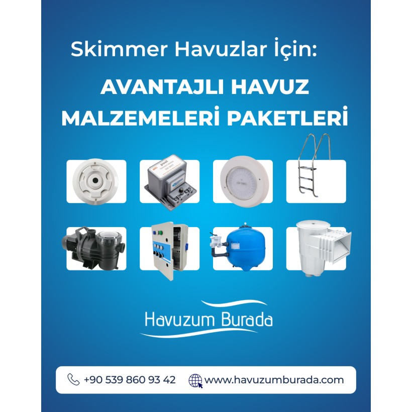 Skimmerli Havuz Yapım Seti (75 Ton)