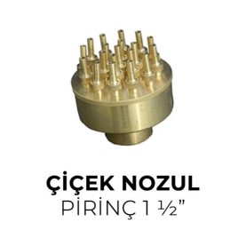 Çiçek Nozul Pirinç - 1 ½”