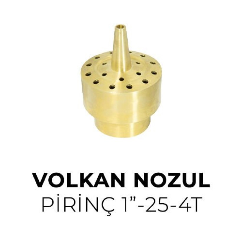 Volkan Nozul Pirinç - 1”-25-4T